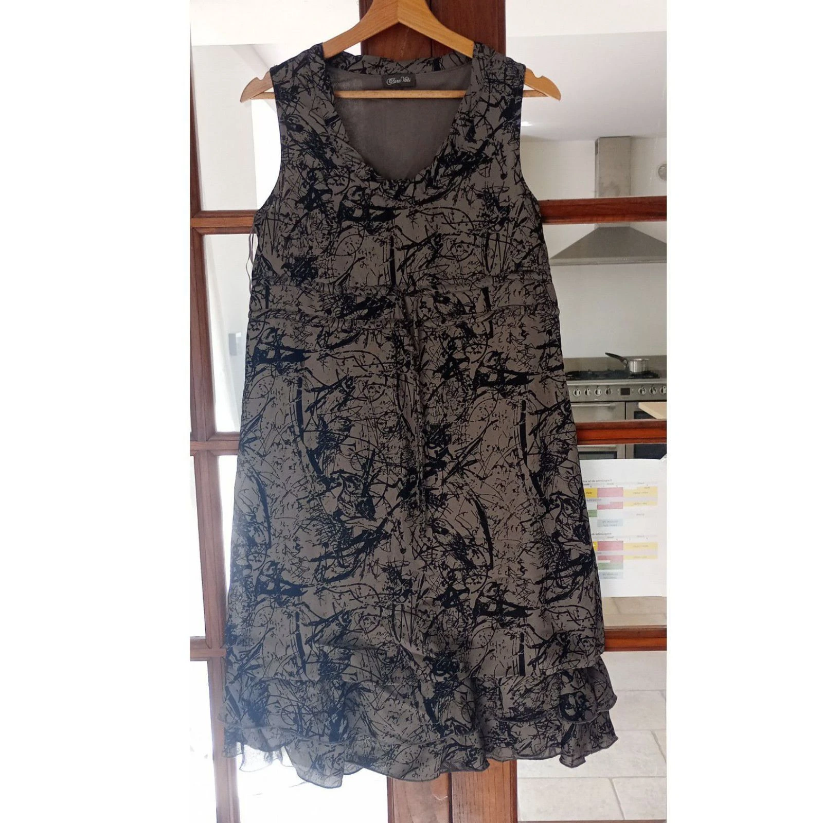vestido abstracto talla 36 en muy buen estado – photo 3